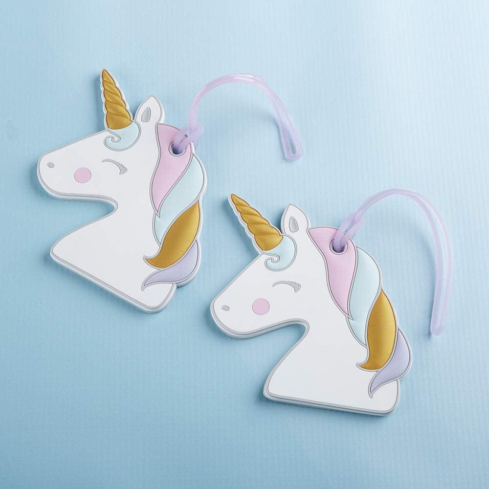 imageKate Aspen 18181NA Decorative Unicorn Luggage SuitcaseBag Tag fairy lights 0 White pink purple blue gold