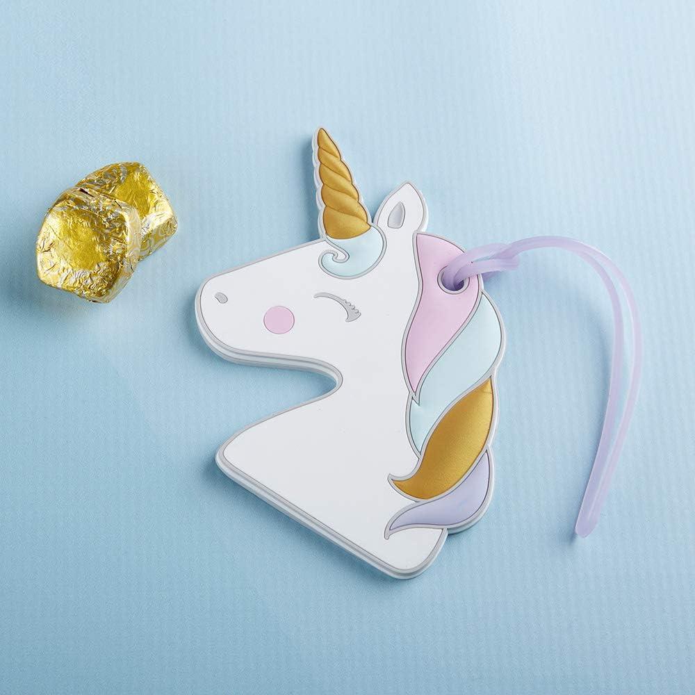 imageKate Aspen 18181NA Decorative Unicorn Luggage SuitcaseBag Tag fairy lights 0 White pink purple blue gold