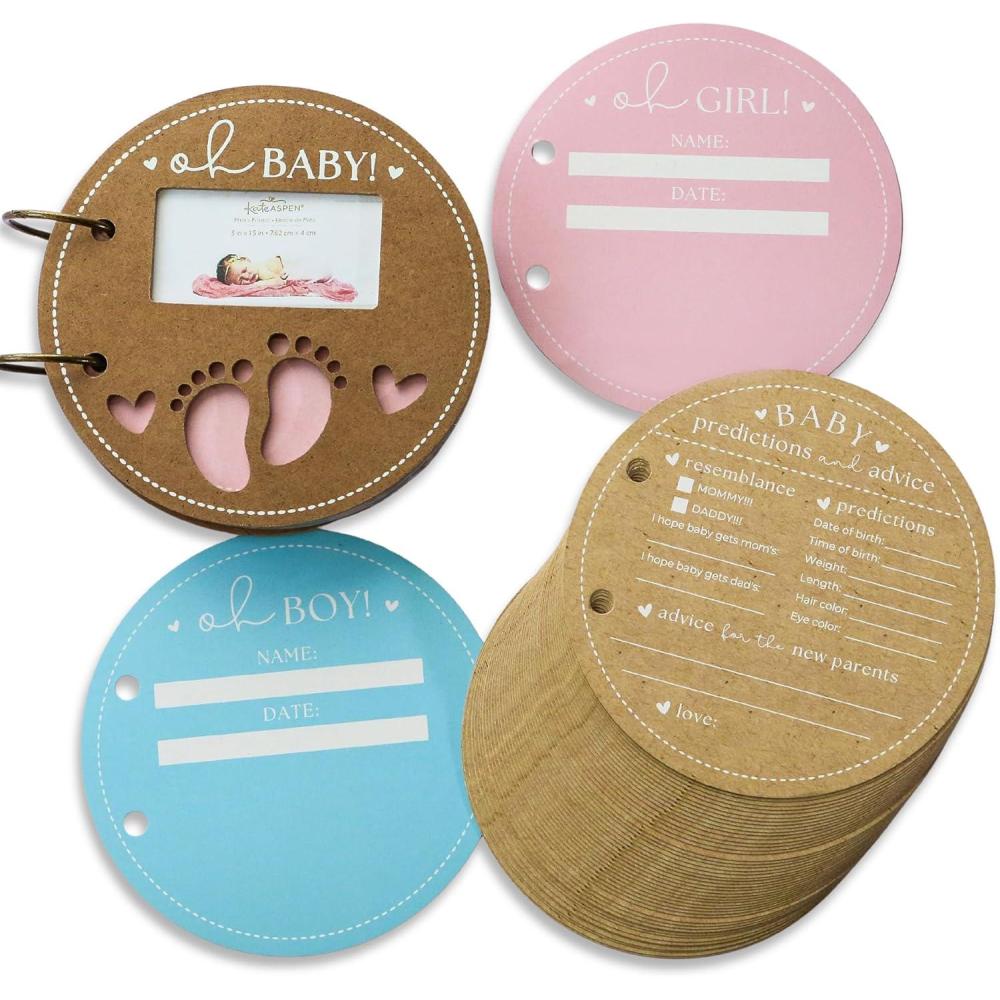 imageKate Aspen Honey Bear Advice Cards For Baby Shower Game ampamp Activity Prediction Cards Baby Shower Decorations Set of 50Circle Advice Card Book