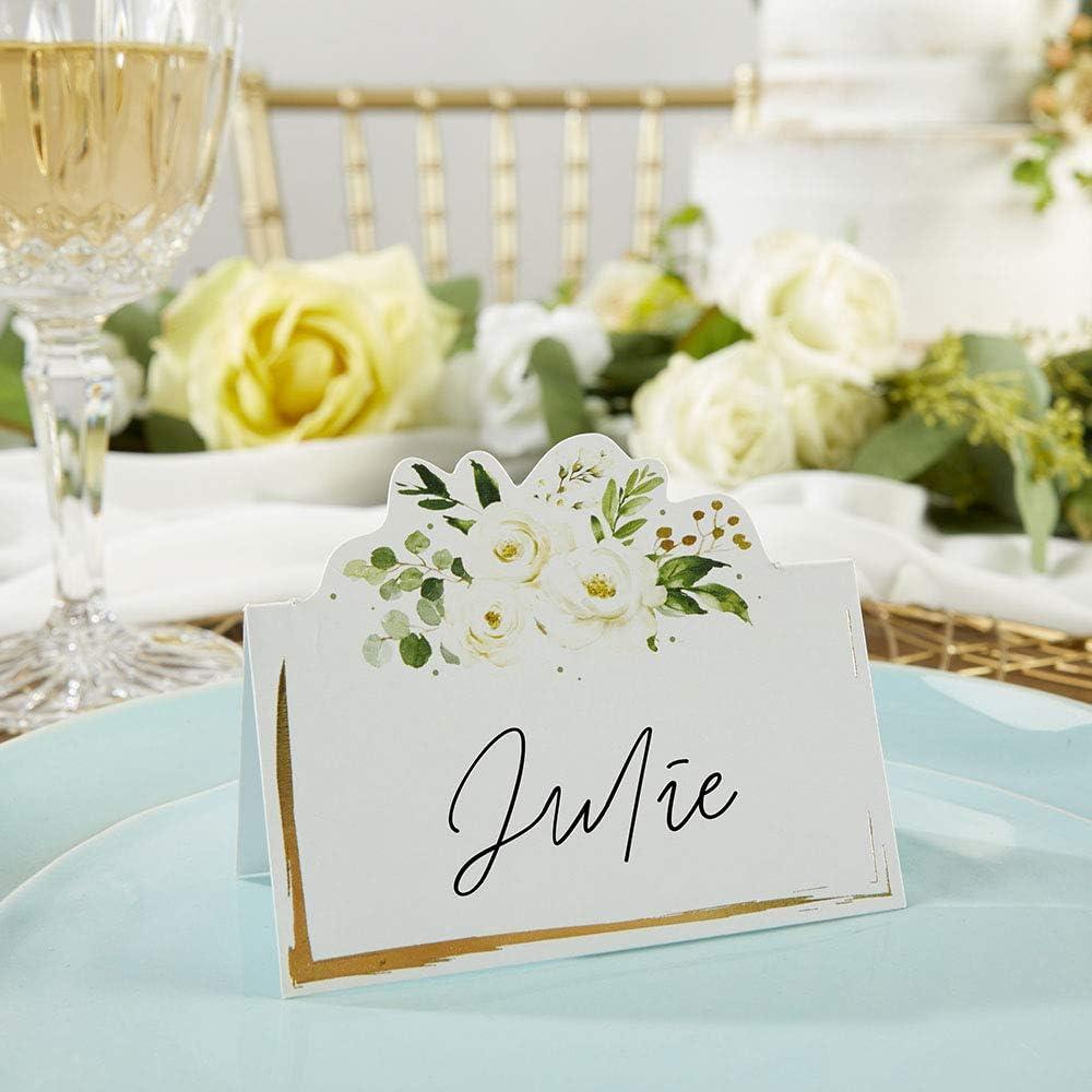 imageKate Aspen Sage Green Party Decorations Eucalyptus Floral Tent Place Cards Set of 50  Perfect for Greenery Baby Shower ampamp Bridal ShowersOne Size