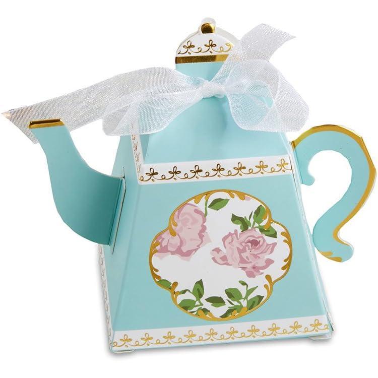 imageKate Aspen Vintage Floral Tea Party Teapot Favor Boxes Set of 24  Perfect for Wedding Favors For Guests Bridal Showers Brunches Baby Showers BirthdaysTeapot Favor Boxes Set of 24