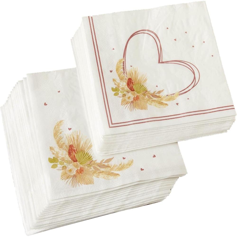 imageKate Aspen Woodland Baby Shower Decorative Paper Napkins Thick Decorative Dinner Napkins Luncheon Serveware 2 ply 30 Count Pack of 1Boho
