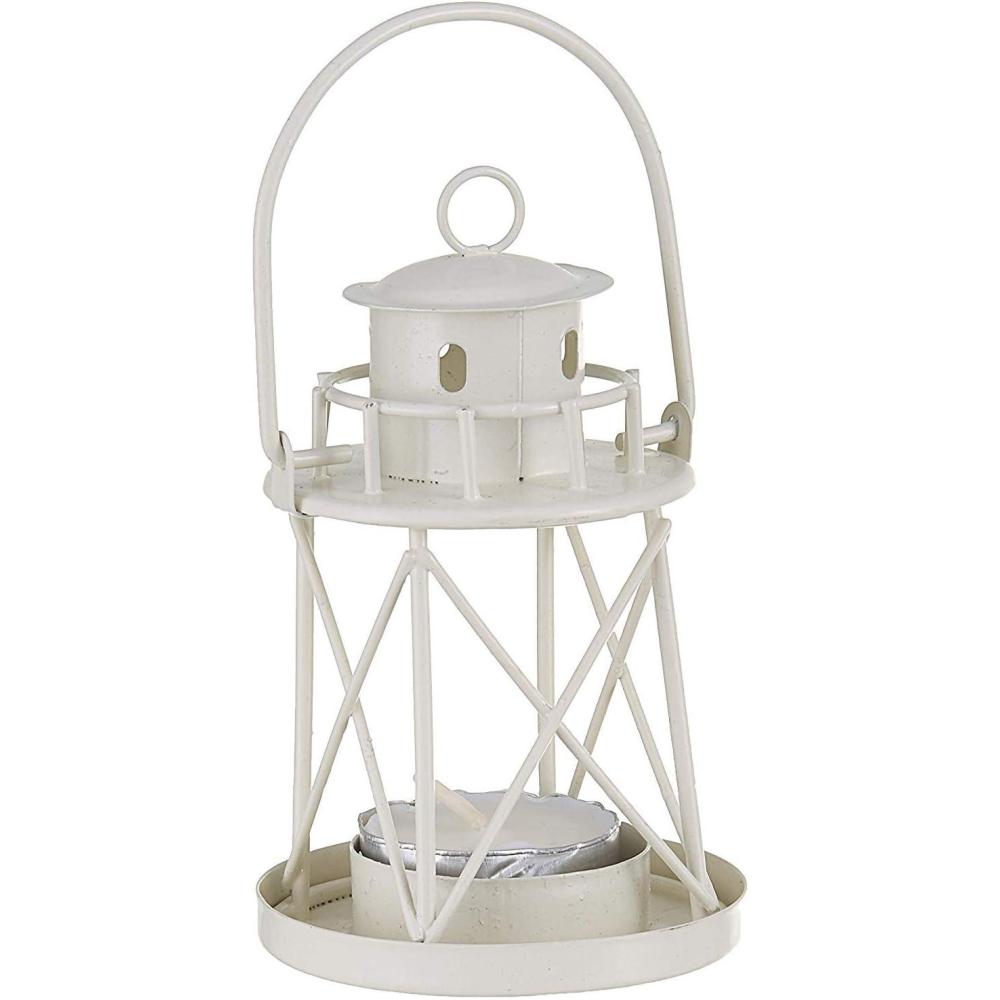 imageKate Aspen by The Sea Lighthouse Tea Light Holders Set of 4 Beach Wedding Favors Nautical Decor Coastal Decor Ocean Decorations White 14143WT1pc