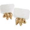 imageKate Aspen Lucky Golden Elephant Place Card Holders Photo Holders Party Favors Indian Wedding Decorations Placecards Place Setting Set of 6
