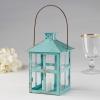 10.5 Inch Blue Decorative Lantern