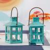 5 Inch Blue Decorative Lantern