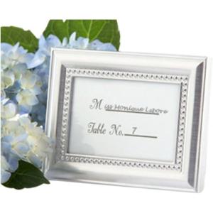 Beautifully Beaded Photo Frame/Placeholder As seen in the hit movie 27 Dresses(Silver)