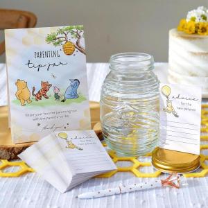Kate Aspen Honey Bear Advice Cards For Baby Shower Game & Activity, Prediction Cards, Baby Shower Decorations, (Set of 50)(Honey Bear Tip Jar)