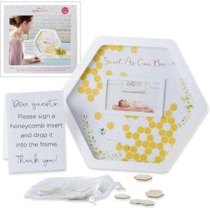 Kate Aspen Oh Baby Sign, Baby Shower Guest Book Frame Guest Book Alternatives, Nursery Decor, Baby Shower Decorations(Sweet as Can Bee)