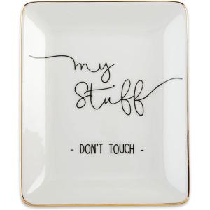 Kate Aspen Trinket Dish, One Size, White(My Stuff)