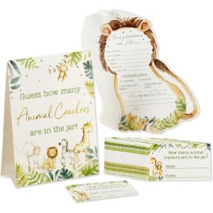 Kate Aspen Woodland Baby, One Size, Shower Advice Card & Game (Set of 50)(Safari)