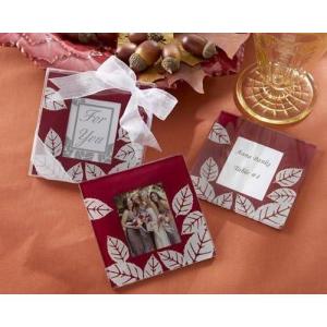 Clear DIY Glass Drink Coasters (Set of 12) | Home Décor or DIY Party Favor(Fall Impressions)