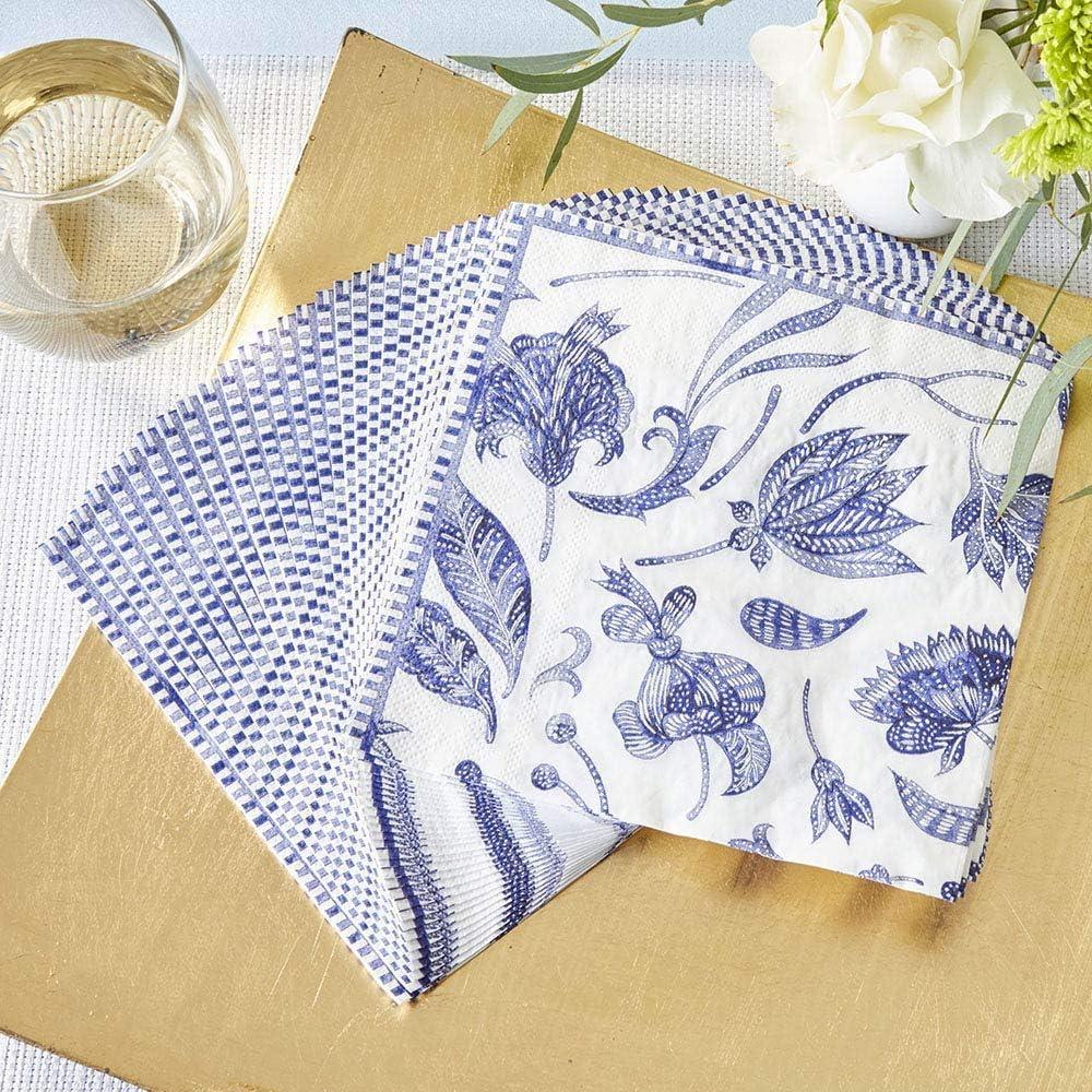 imageKate Aspen Blue Willow 7 in Decorative Premium Paper Plates 350 GSM weight Set of 16 Perfect for Bridal Showers and WeddingsBlue