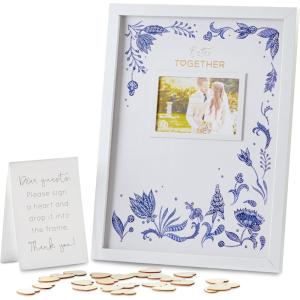 Kate Aspen Blue Willow 7 in. Decorative Premium Paper Plates (350 GSM weight -Set of 16) – Perfect for Bridal Showers and Weddings(Wedding Guest Book Alternative)