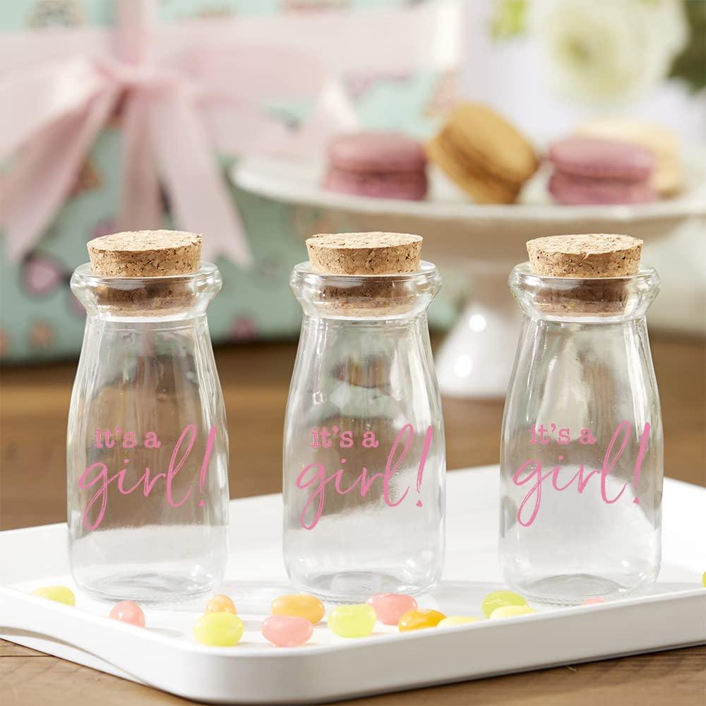 imageKate Aspen Printed 38 oz Vintage Milk Bottle Favor Jar Its a Girl Set of 12 Updated Graphics Its A Girl Pink 2 27196NAGIRLIts A Girl Pink 2