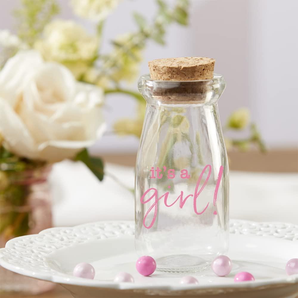 imageKate Aspen Printed 38 oz Vintage Milk Bottle Favor Jar Its a Girl Set of 12 Updated Graphics Its A Girl Pink 2 27196NAGIRLIts A Girl Pink 2