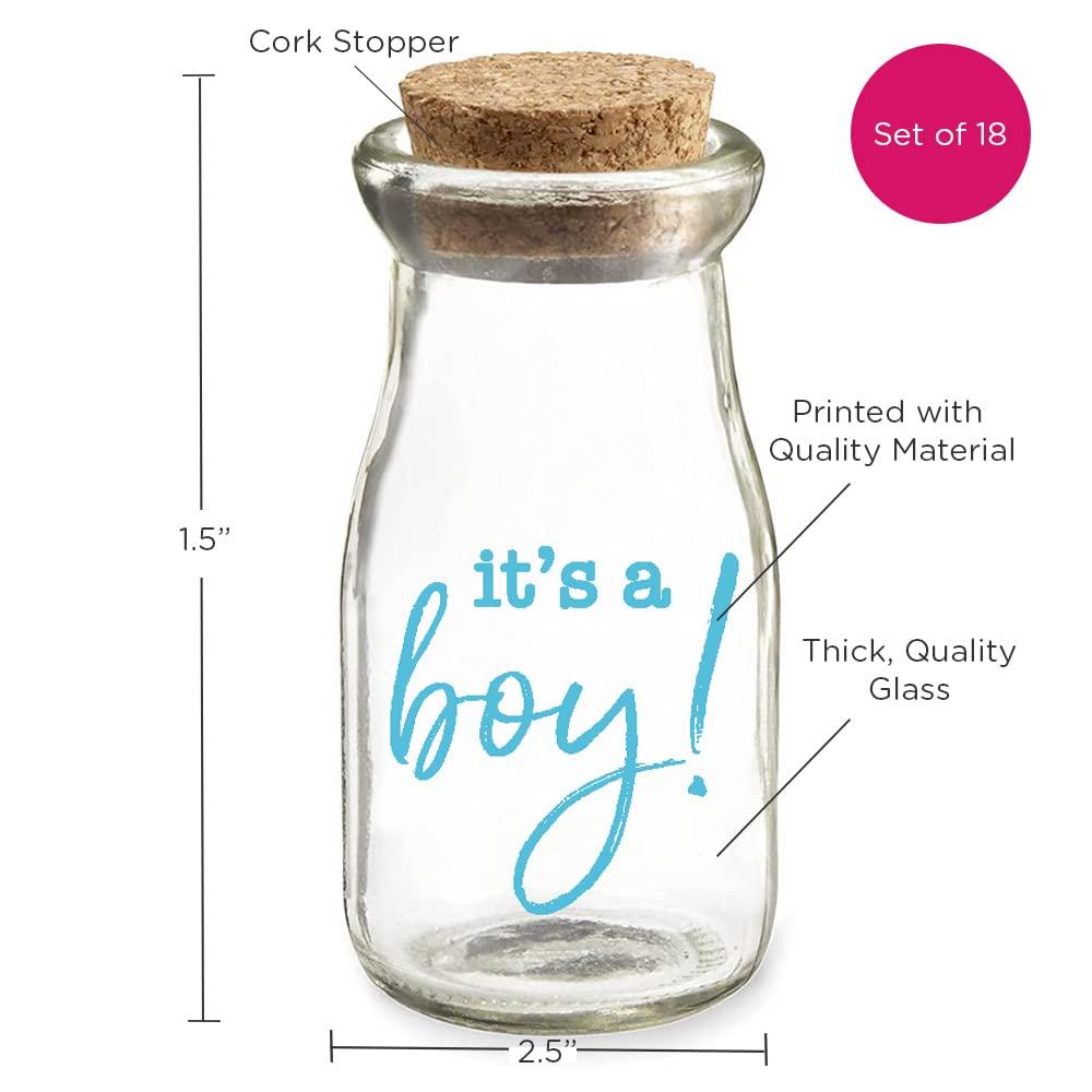 imageKate Aspen Printed 38 oz Vintage Milk Bottle Favor Jar Its a Girl Set of 12 Updated Graphics Its A Girl Pink 2 27196NAGIRLIts a BoyBlue Script