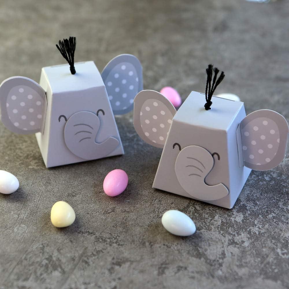 imageKate Aspen Set of 24 Woodland Baby Shower One Size Pink Favor BoxesElephant