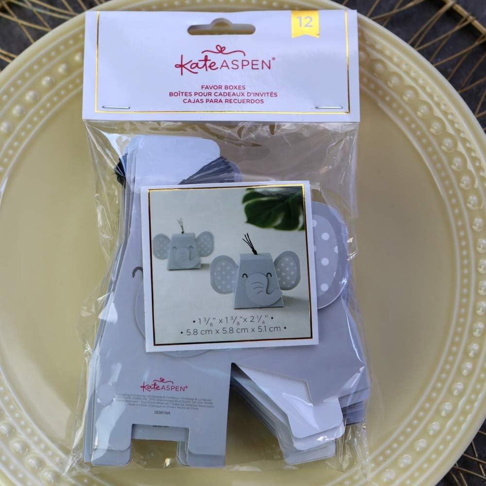 imageKate Aspen Set of 24 Woodland Baby Shower One Size Pink Favor BoxesElephant