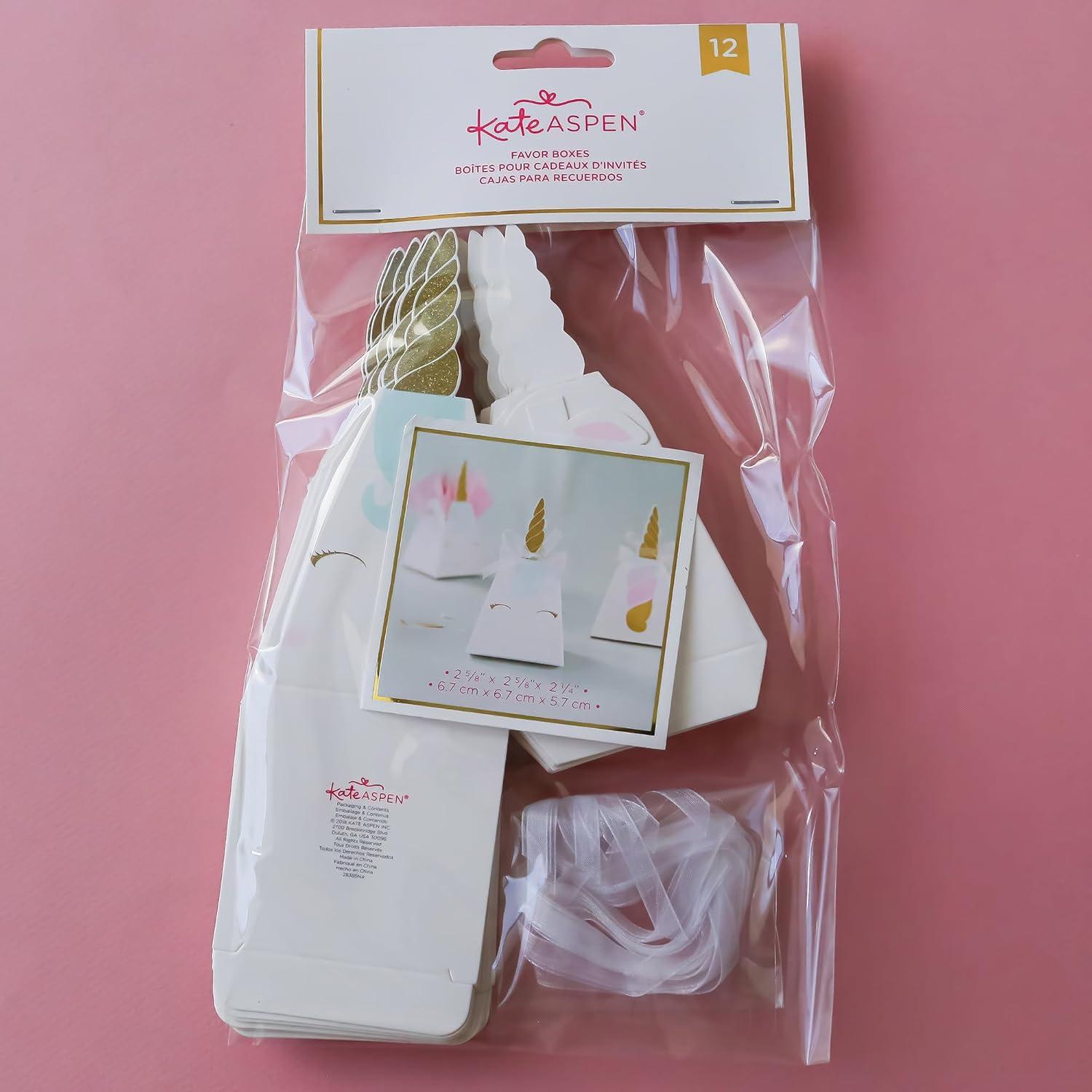 imageKate Aspen Set of 24 Woodland Baby Shower One Size Pink Favor BoxesMulticolor