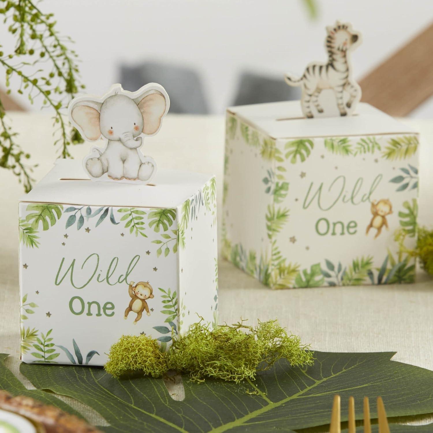 imageKate Aspen Set of 24 Woodland Baby Shower One Size Pink Favor BoxesSafari