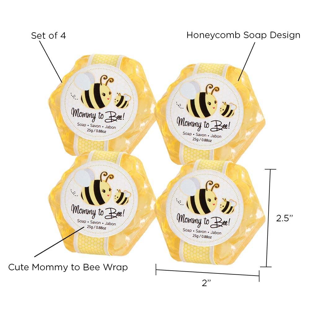 imageKate Aspen Sweet Honey ampamp Fresh Flower Scented Honeycomb Soap Mommy to Bee Baby Shower Favors Pack of 4 Count21084NA088 Ounce Pack of 4