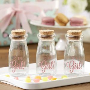 Kate Aspen Printed 3.8 oz. Vintage Milk Bottle Favor Jar – It’s a Girl! (Set of 12) Updated Graphics, It’s A Girl Pink 2 (27196NA-GIRL)(It’s a Girl – 24PCS)