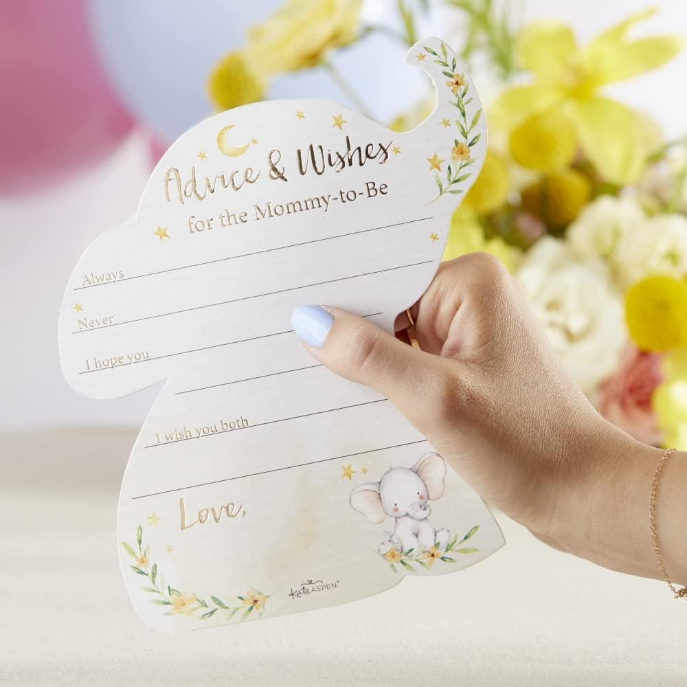 imageKate Aspen Elephant Baby Shower 7 in Premium Decorative Paper Plates 350 GSM weight Set of 16 Party SuppliesOne Size