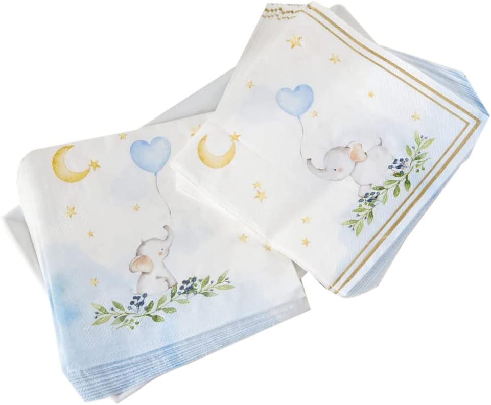 imageKate Aspen Elephant Baby Shower 7 in Premium Decorative Paper Plates 350 GSM weight Set of 16 Party SuppliesOne Size