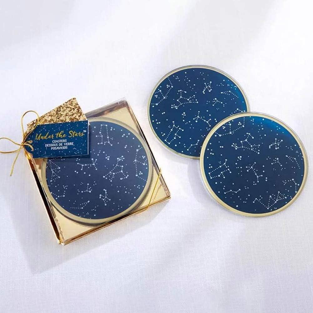image:imageKate Aspen Under the Stars Coaster Set NavyGoldWhite