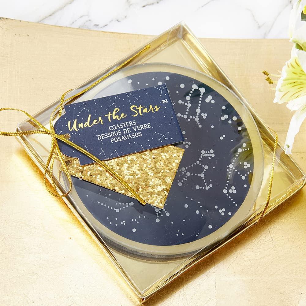 image:imageKate Aspen Under the Stars Coaster Set NavyGoldWhite