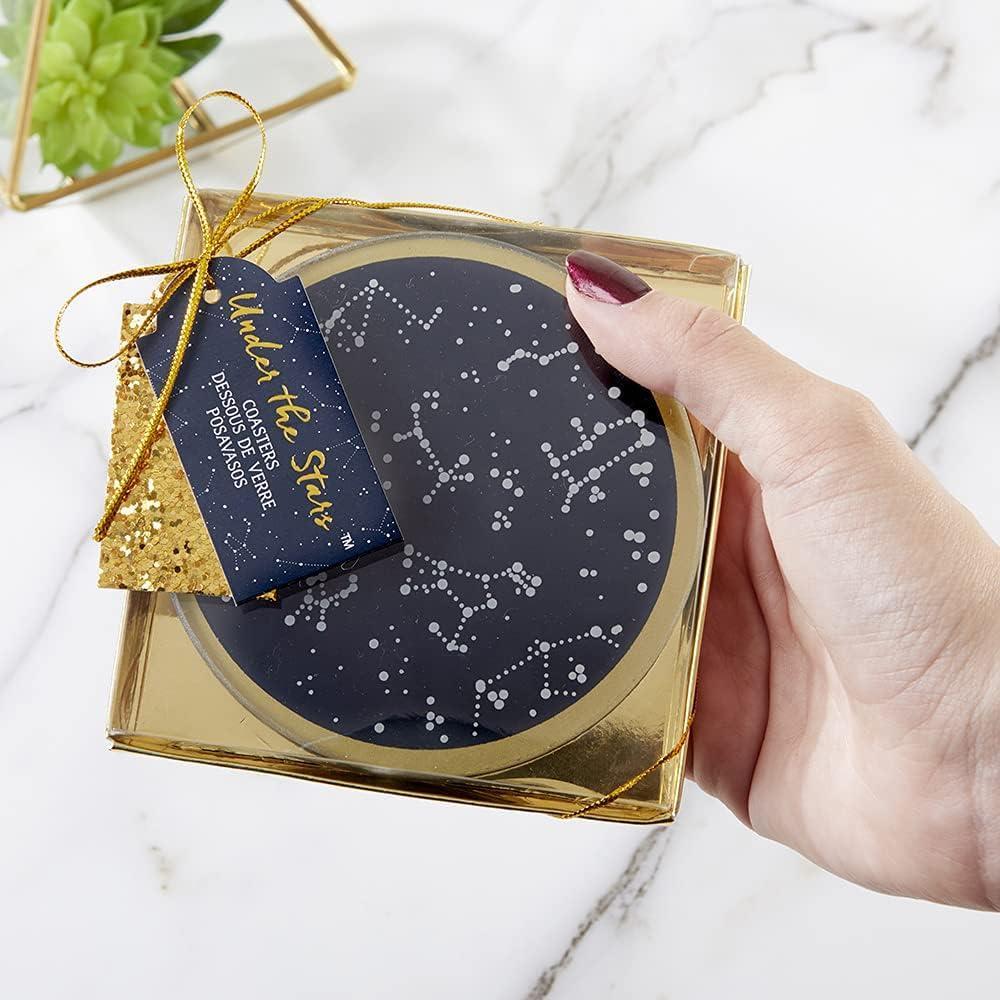 image:imageKate Aspen Under the Stars Coaster Set NavyGoldWhite
