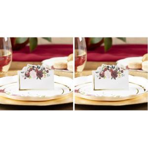 Kate Aspen Burgundy Blush Floral, One Size(One Size (Pack of 2))