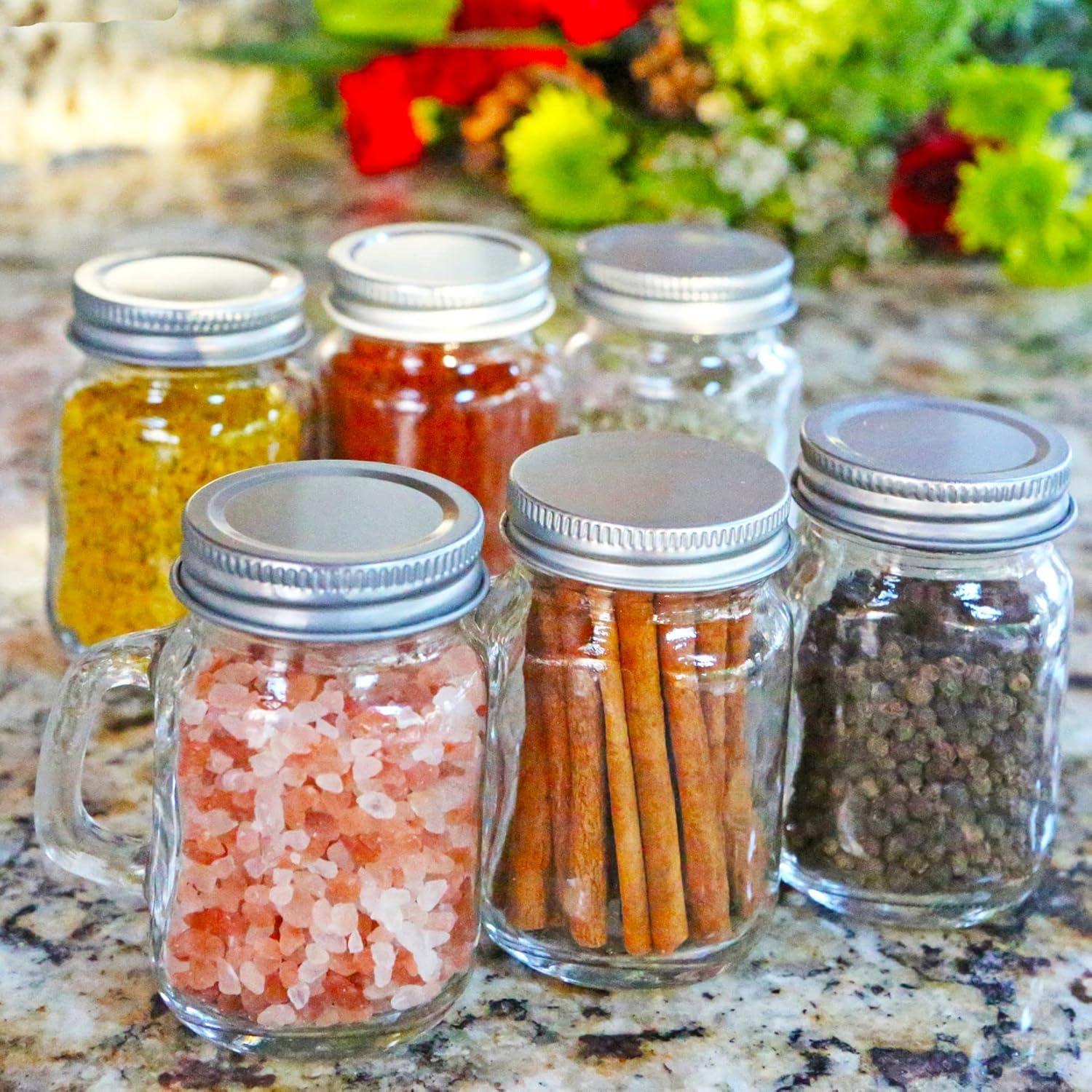 image:imageKate Aspen Large Glass Jars with Lids and Handles Mason Jars Mugs Drinking Glass and DIY Favor Decor Wide Mouth 12 oz 112 Oz Mason Jar w Handle and Lid