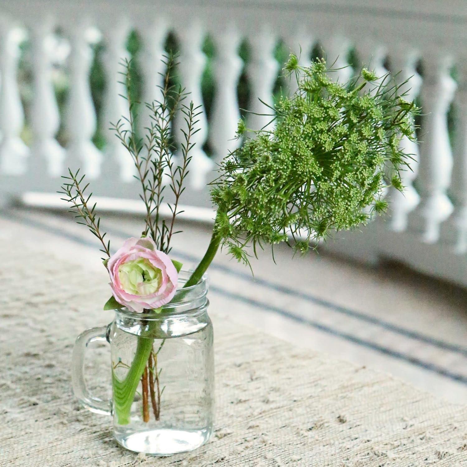 image:imageKate Aspen Large Glass Jars with Lids and Handles Mason Jars Mugs Drinking Glass and DIY Favor Decor Wide Mouth 12 oz 112 Oz Mason Jar w Handle and Lid