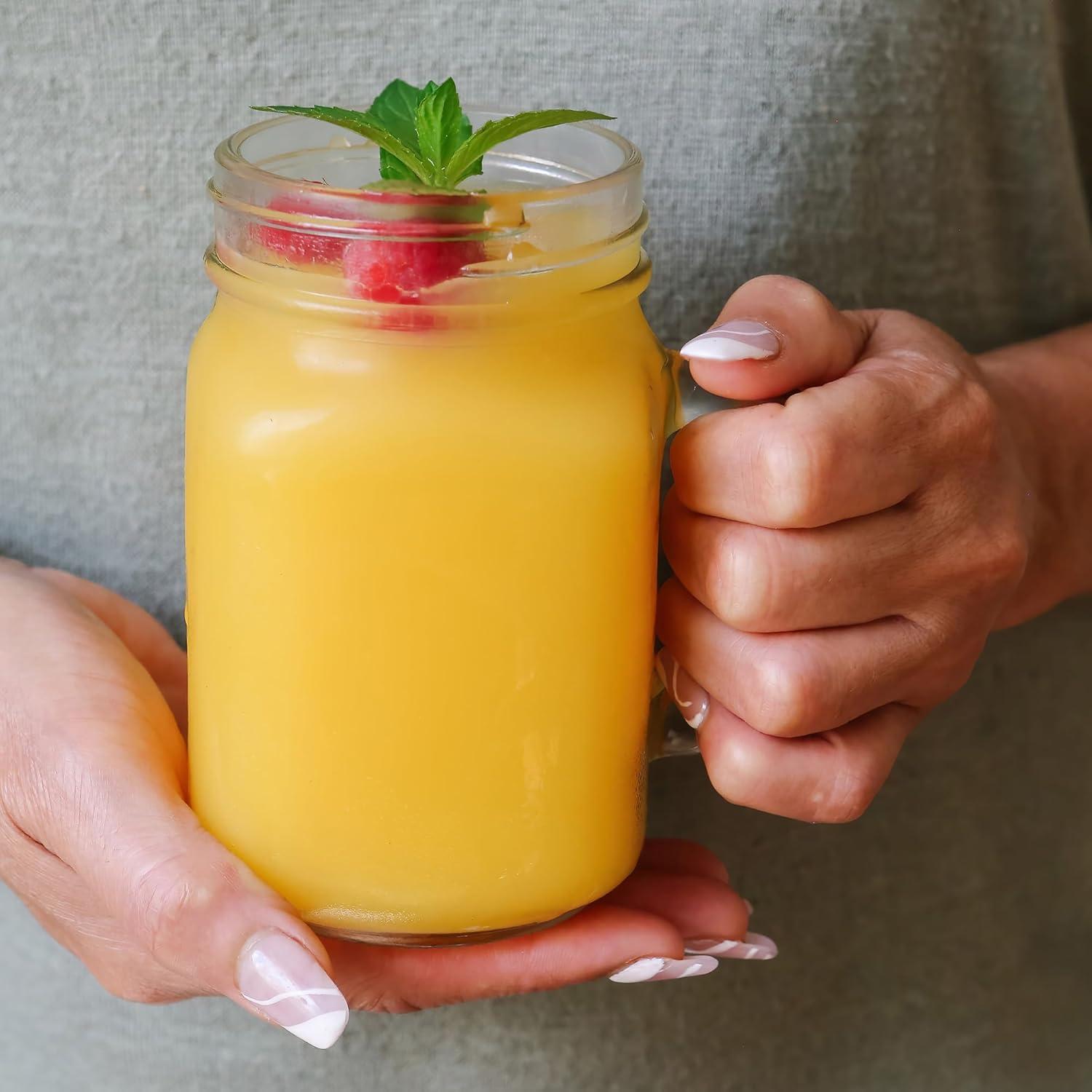 image:imageKate Aspen Large Glass Jars with Lids and Handles Mason Jars Mugs Drinking Glass and DIY Favor Decor Wide Mouth 12 oz 112 Oz Mason Jar w Handle and Lid