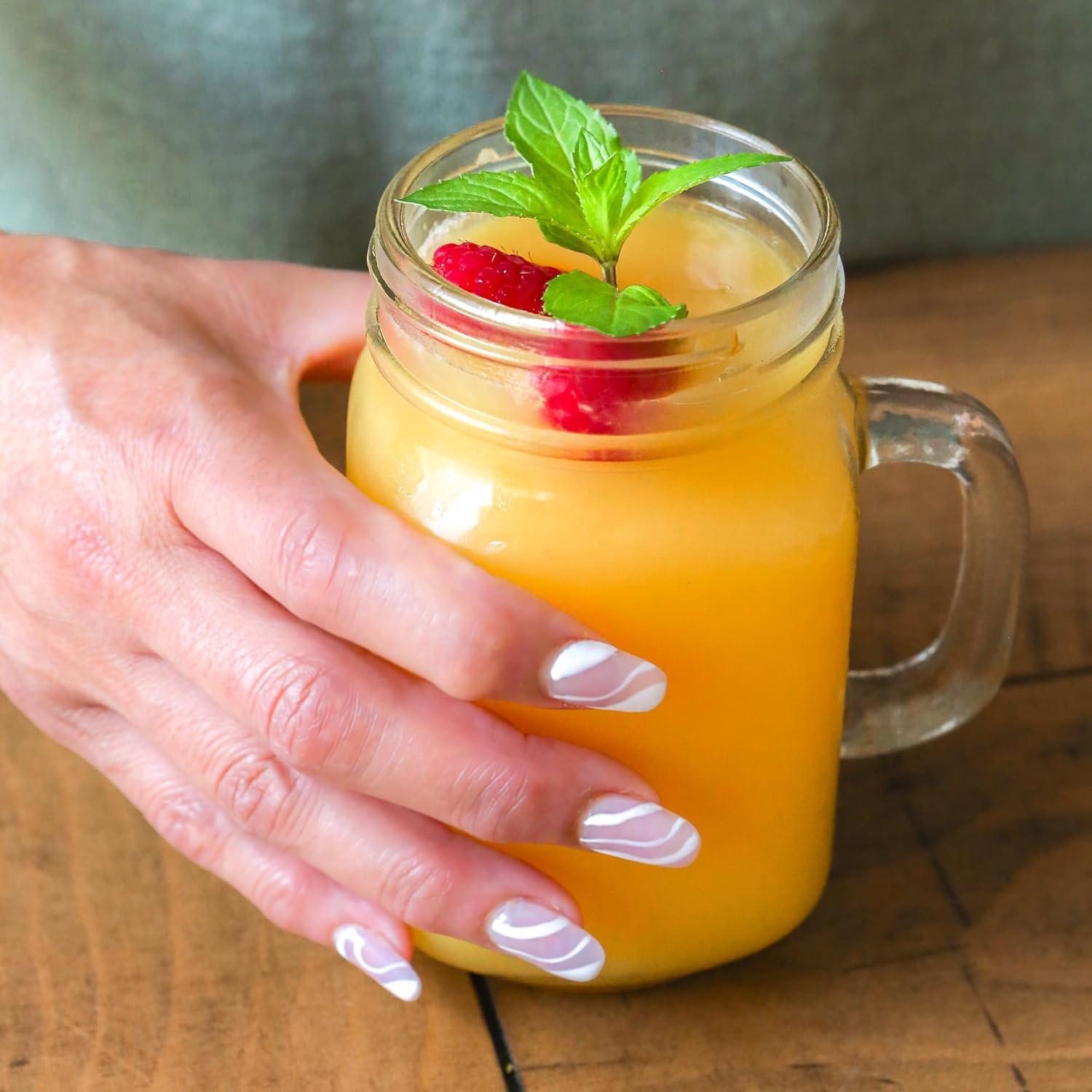 image:imageKate Aspen Large Glass Jars with Lids and Handles Mason Jars Mugs Drinking Glass and DIY Favor Decor Wide Mouth 12 oz 112 Oz Mason Jar w Handle and Lid