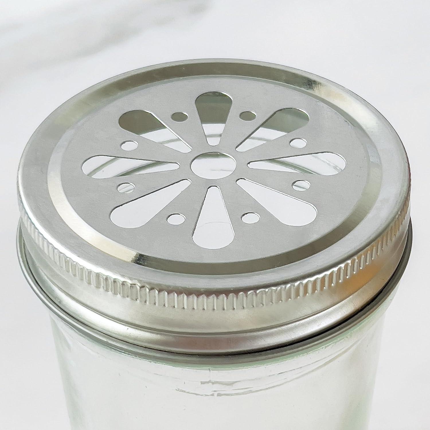 image:imageKate Aspen Large Glass Jars with Lids and Handles Mason Jars Mugs Drinking Glass and DIY Favor Decor Wide Mouth 12 oz 1Flower